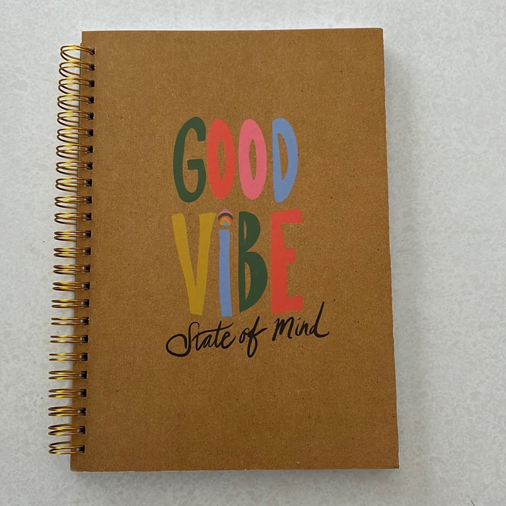 NWOT Good Vibe Spiral Notebook